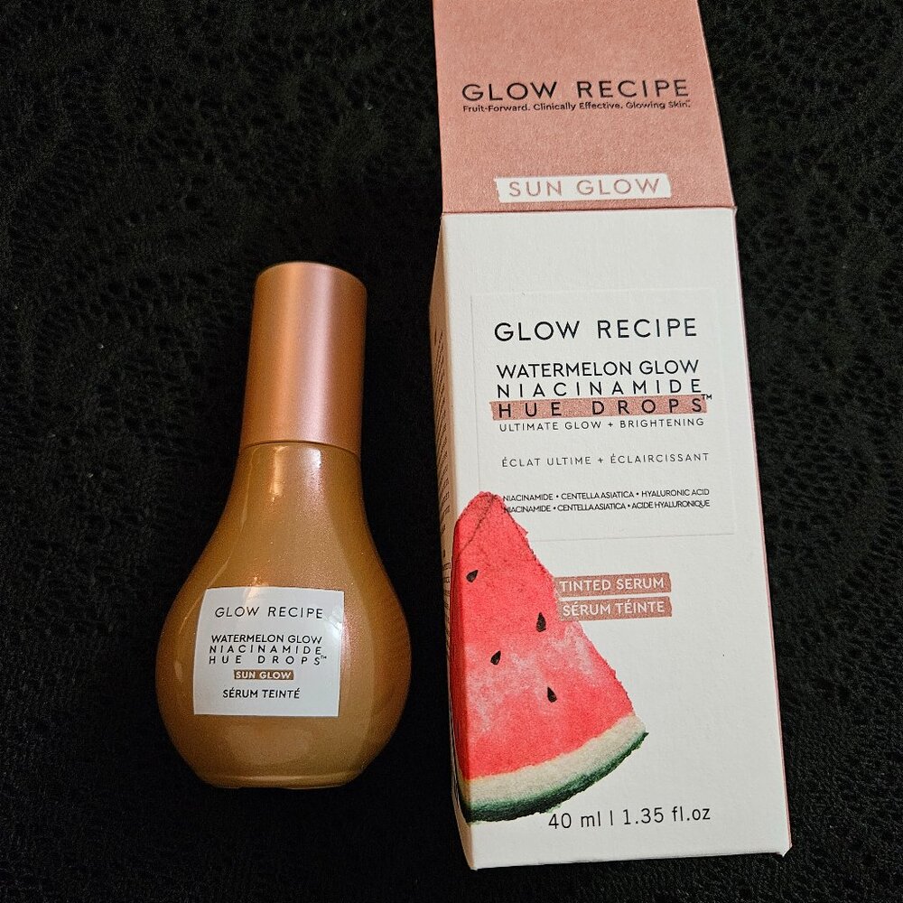NIB Glow Recipe Watermelon Glow Niacinamide Hue Drops Serum (1.35 fl oz)